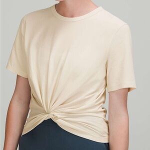 Lululemon Crescent Tee Short Sleeve Pima Cotton T-Shirt Women's Size 4